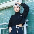 ラブトキシック・エル ティー エックス シー(Lovetoxic LTXC)の【Reebok】クロップドハーフZIP ブラック(219)