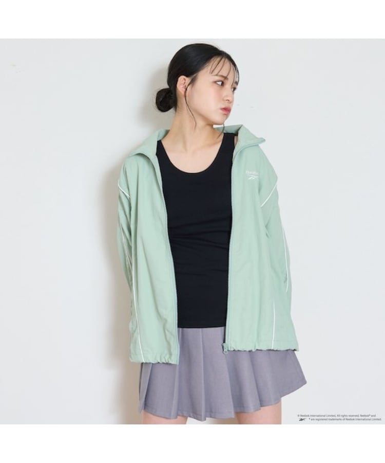 ラブトキシック・エル ティー エックス シー(Lovetoxic LTXC)の【Reebok】ナイロンブルゾン グリーン(025)