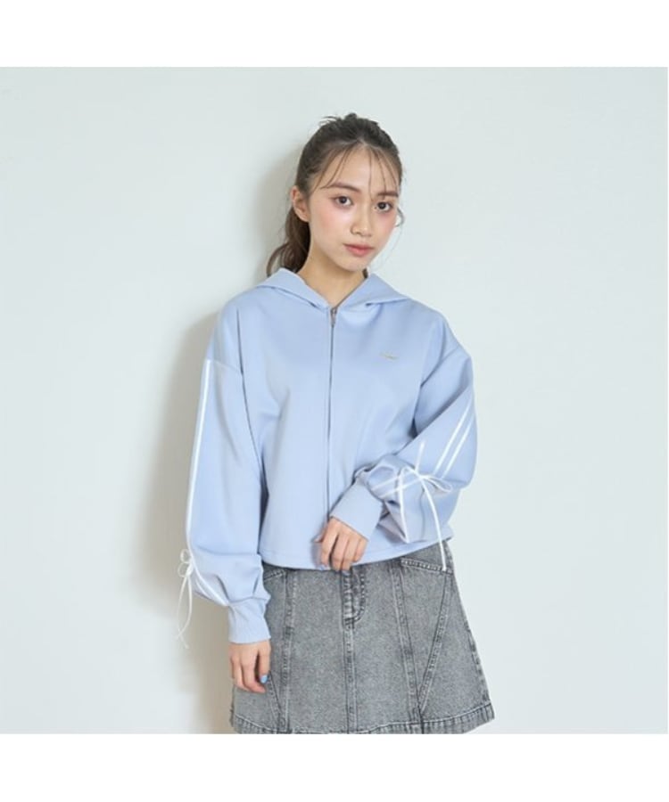 ラブトキシック・エル ティー エックス シー(Lovetoxic LTXC)のダンボールZIPパーカ サックスブルー(090)