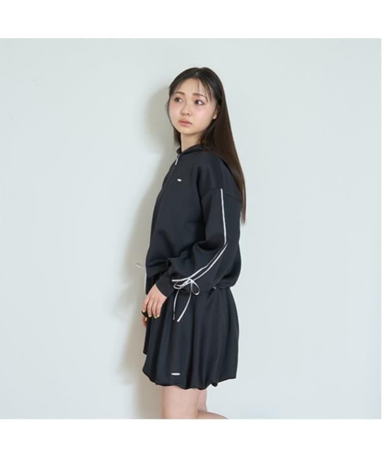 ラブトキシック・エル ティー エックス シー(Lovetoxic LTXC)のダンボールZIPパーカ ブラック(219)
