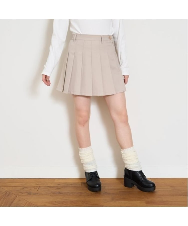 ラブトキシック・エル ティー エックス シー(Lovetoxic LTXC)の【イージーケア】プリーツスカート ベージュ(052)