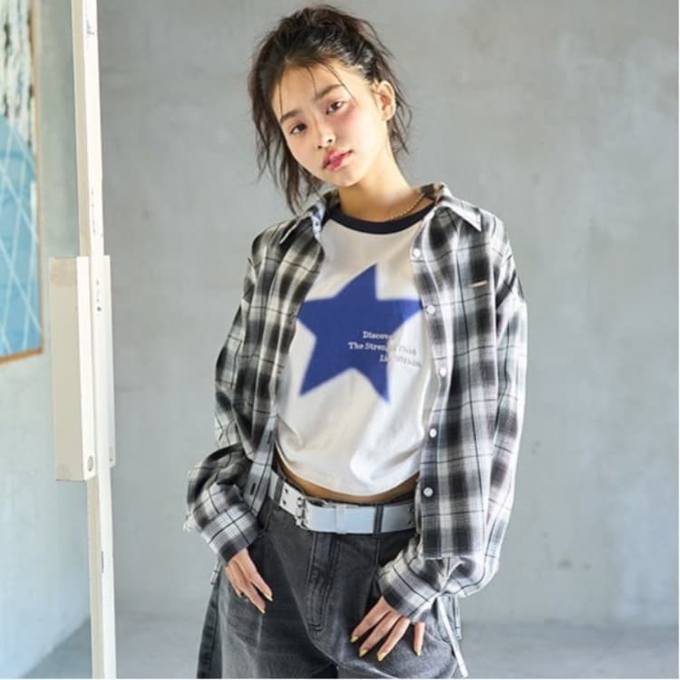 ラブトキシック・エル ティー エックス シー(Lovetoxic LTXC)の【LTXC】サイドドロストシャツ シャツ・ブラウス