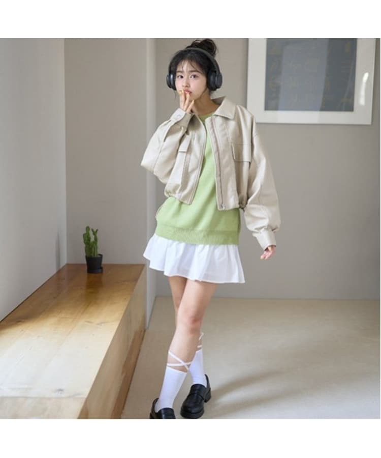 ラブトキシック・エル ティー エックス シー(Lovetoxic LTXC)のFレザーショートブルゾン2