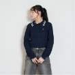 ラブトキシック・エル ティー エックス シー(Lovetoxic LTXC)のクロップドポロニット ネイビー(094)