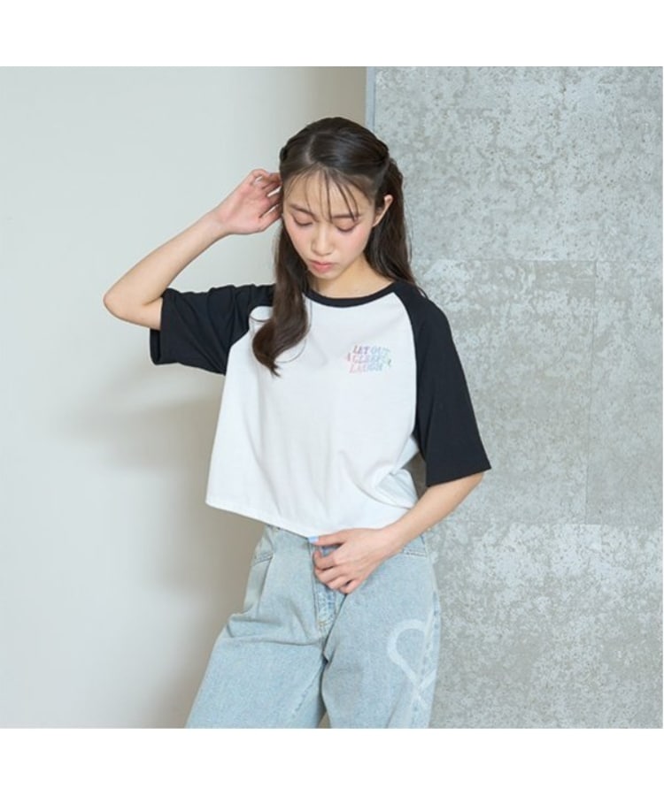 ラブトキシック・エル ティー エックス シー(Lovetoxic LTXC)のハートラグラン五分袖Tシャツ1