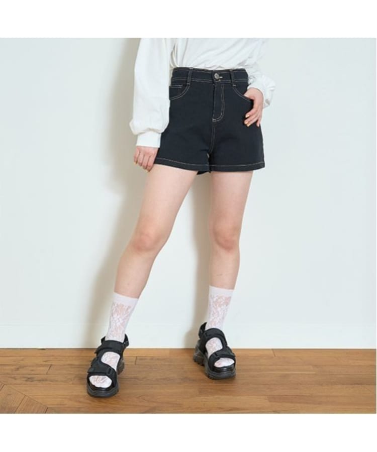 ラブトキシック・エル ティー エックス シー(Lovetoxic LTXC)の【GOODPRICE】ポケットロゴショートパンツ ブラック(219)