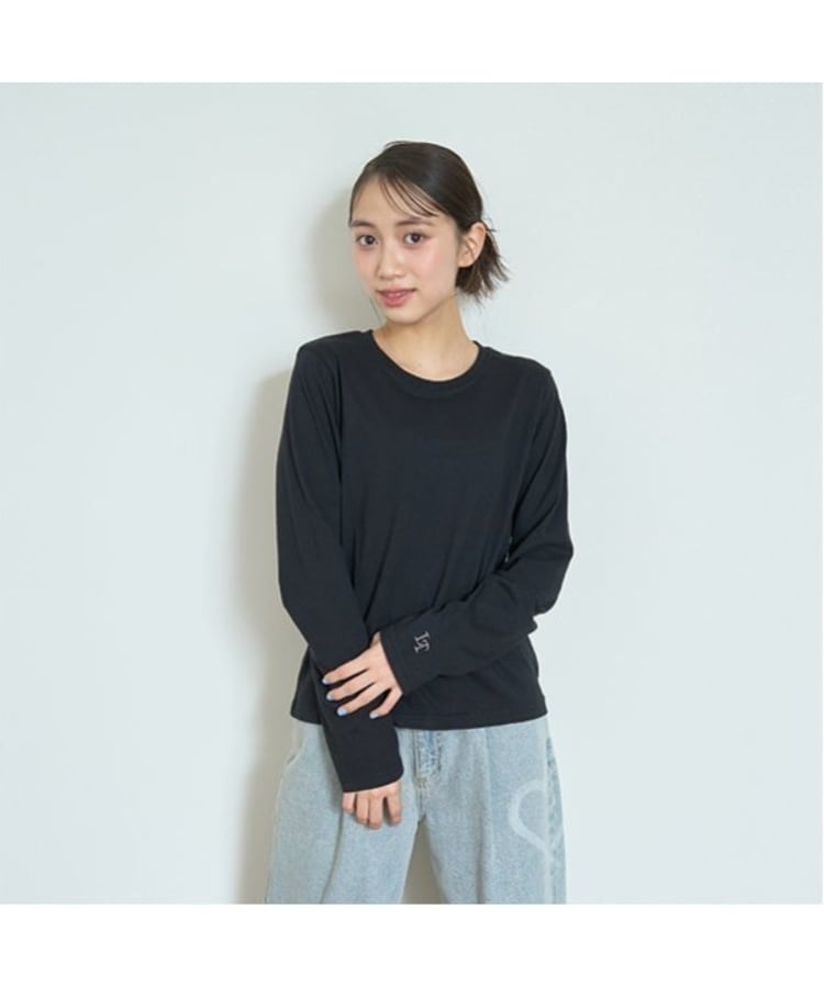 ラブトキシック・エル ティー エックス シー(Lovetoxic LTXC)の【ベーシック】【GOODPRICE】C100%長袖Tシャツ ブラック(219)