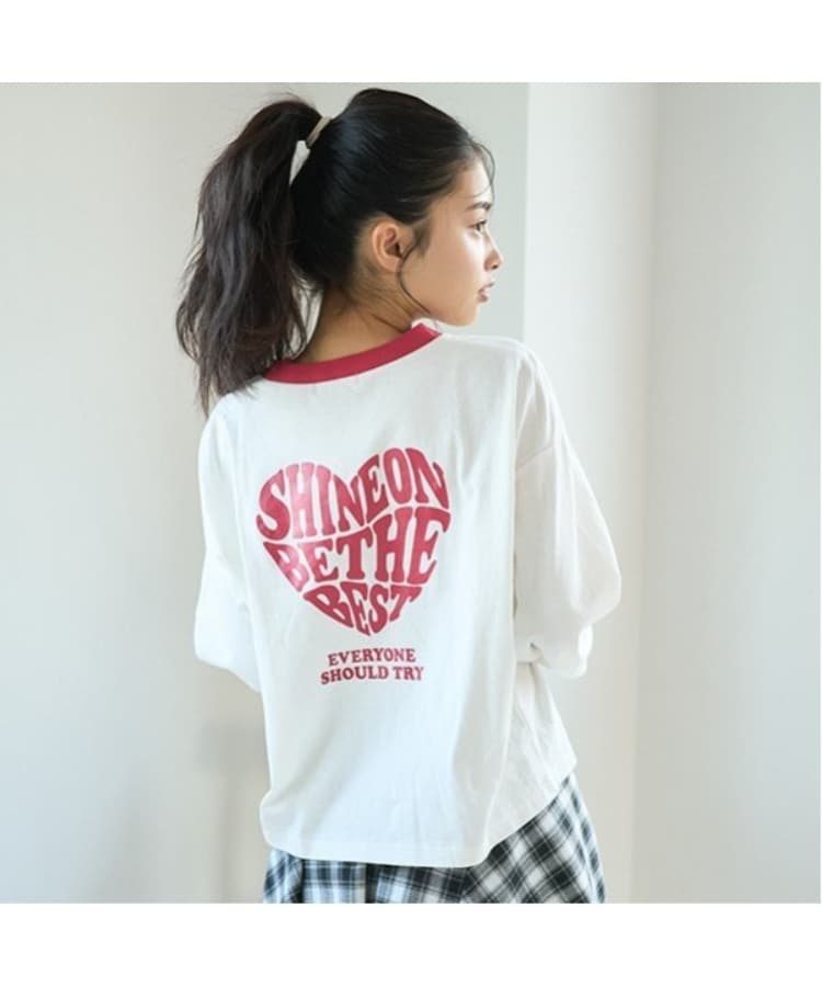 ラブトキシック・エル ティー エックス シー(Lovetoxic LTXC)の【GOODPRICE】ハートバイカラー長袖Tシャツ レッド(061)