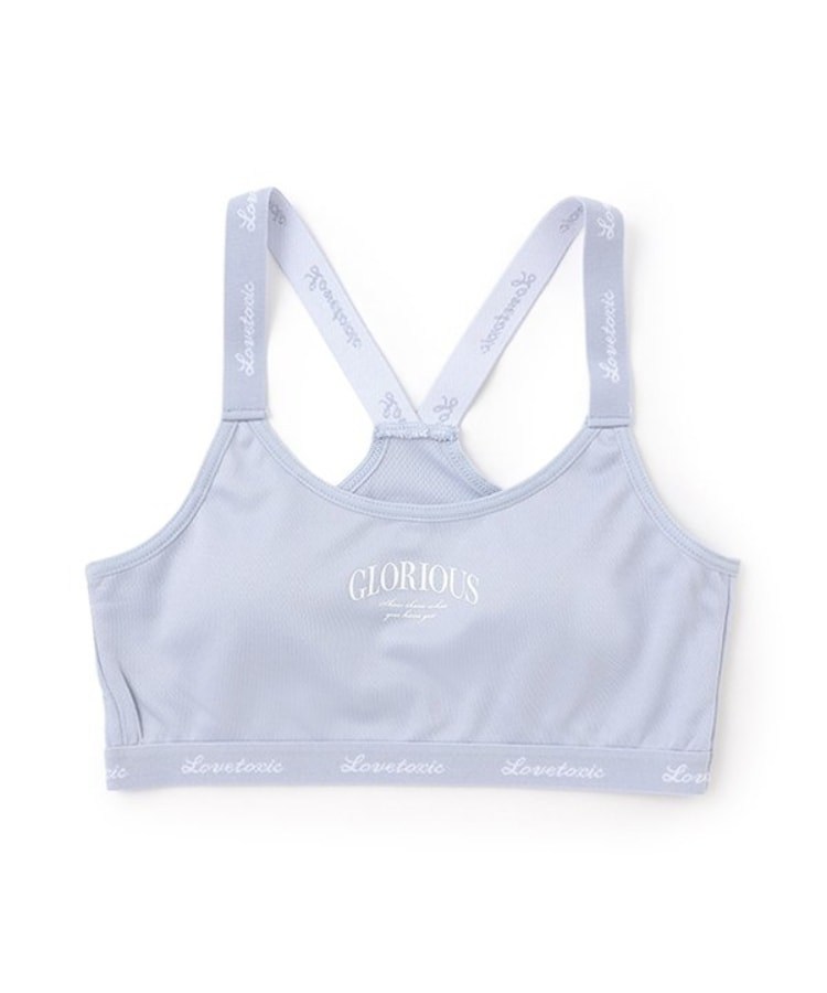 ラブトキシック・エル ティー エックス シー(Lovetoxic LTXC)のDRYメッシュハーフトップ サックスブルー(090)