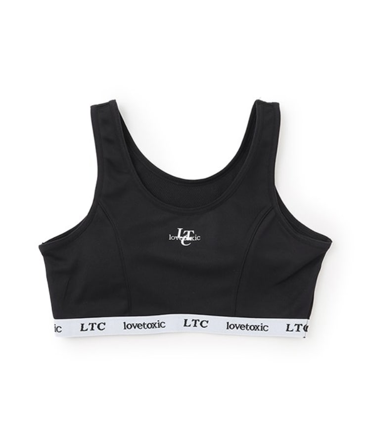 ラブトキシック・エル ティー エックス シー(Lovetoxic LTXC)のDRYメッシュハーフトップ ブラック(219)