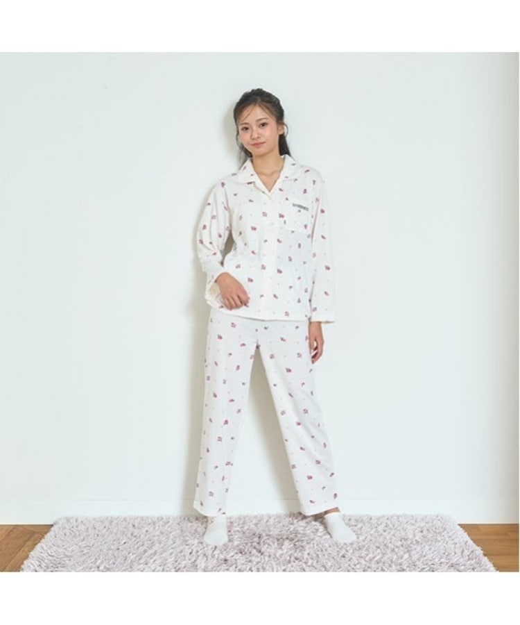 ラブトキシック・エル ティー エックス シー(Lovetoxic LTXC)の長袖ニットシャツ上下 アイボリー(104)