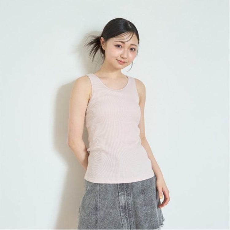 ラブトキシック・エル ティー エックス シー(Lovetoxic LTXC)の【ベーシック】テレコタンクトップ タンクトップ・キャミソール