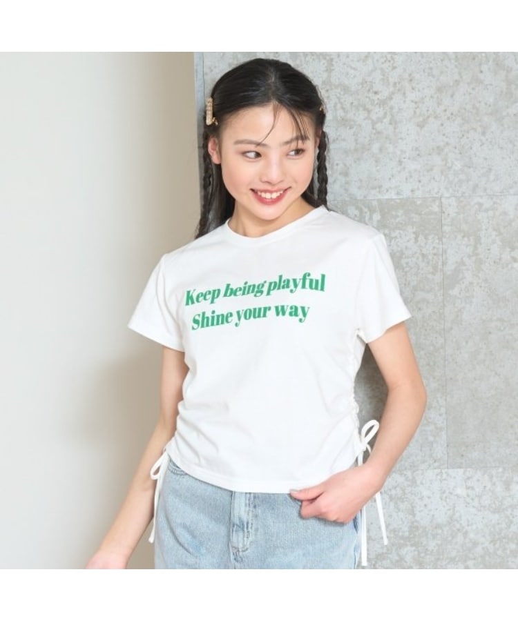 ラブトキシック・エル ティー エックス シー(Lovetoxic LTXC)の【akane】【速乾】ドロストTシャツ オフホワイト(003)