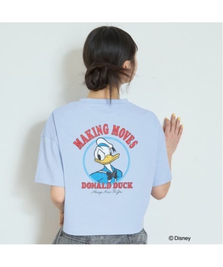 ラブトキシック・エル ティー エックス シー(Lovetoxic LTXC)の【Disney】クロップドTシャツ サックスブルー(090)