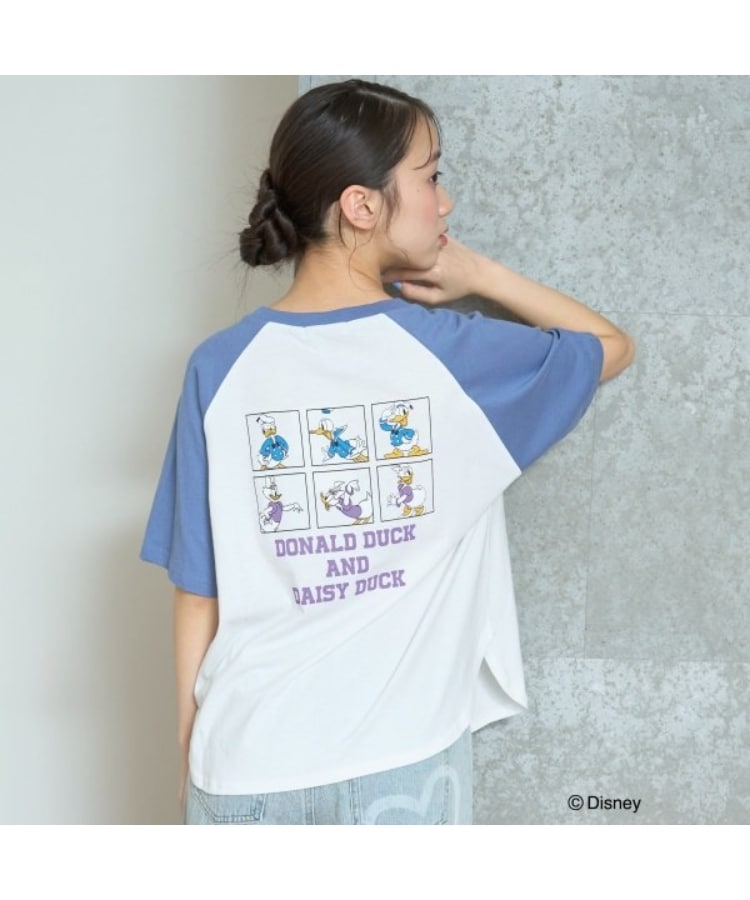 ラブトキシック・エル ティー エックス シー(Lovetoxic LTXC)の【Disney】ルーズラグランTシャツ ブルー(091)