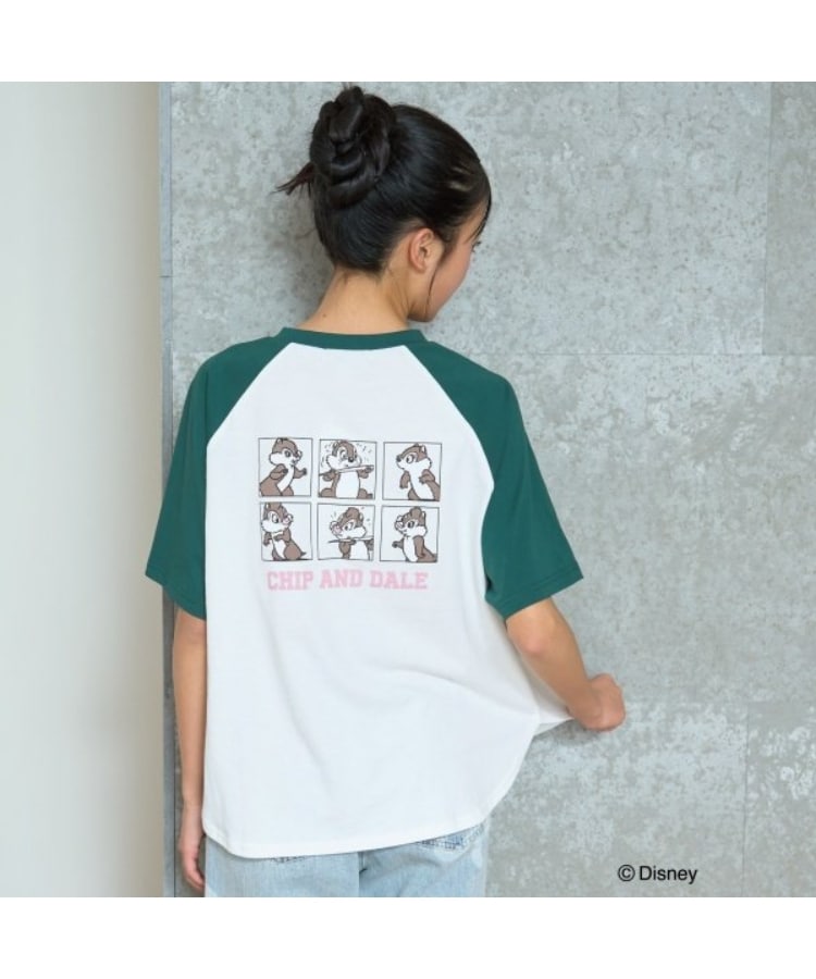 ラブトキシック・エル ティー エックス シー(Lovetoxic LTXC)の【Disney】ルーズラグランTシャツ グリーン(022)
