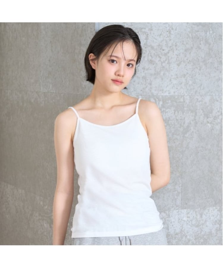 ラブトキシック・エル ティー エックス シー(Lovetoxic LTXC)の【ベーシック/冷感】カップつきキャミソール オフホワイト(003)