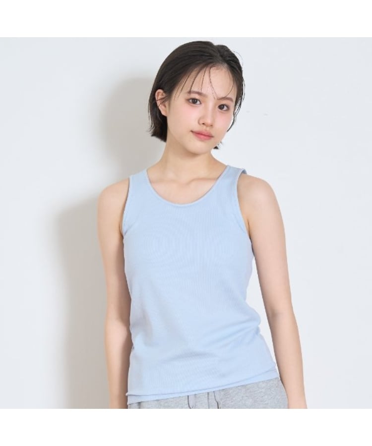 ラブトキシック・エル ティー エックス シー(Lovetoxic LTXC)の【ベーシック/冷感】カップつきタンクトップ サックスブルー(090)