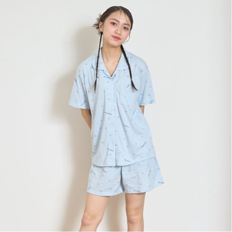 ラブトキシック・エル ティー エックス シー(Lovetoxic LTXC)の半袖ニットシャツ上下 パジャマ(セット)