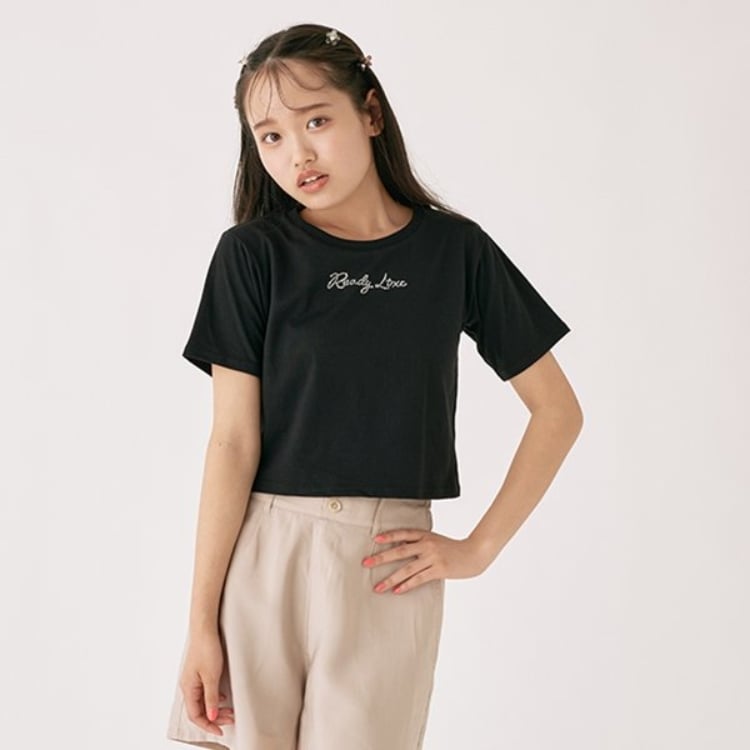 ラブトキシック・エル ティー エックス シー(Lovetoxic LTXC)のラインストーンちび半T Ｔシャツ