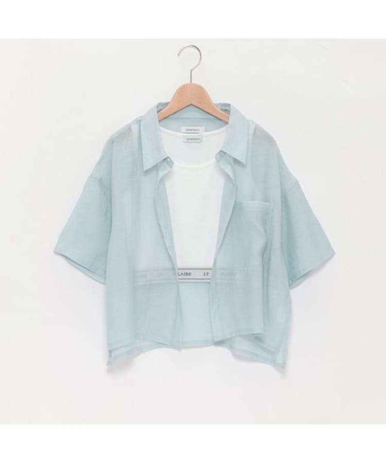 ラブトキシック・エル ティー エックス シー(Lovetoxic LTXC)のインナーつき半袖シアーシャツ15