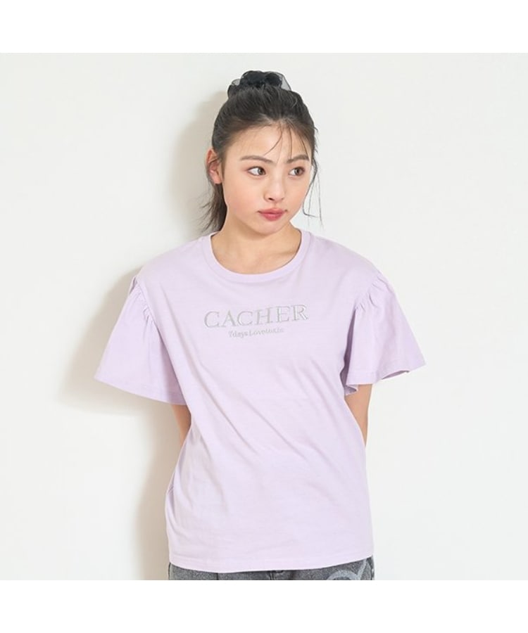 ラブトキシック・エル ティー エックス シー(Lovetoxic LTXC)の【7days】袖フレアTシャツ ラベンダー(080)