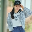 ラブトキシック・エル ティー エックス シー(Lovetoxic LTXC)のチェックシアーパーカ サックスブルー(090)