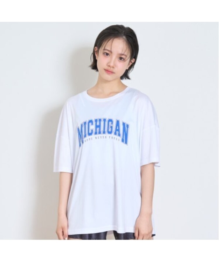 ラブトキシック・エル ティー エックス シー(Lovetoxic LTXC)のカレッジロゴラッシュTシャツ ホワイト(001)