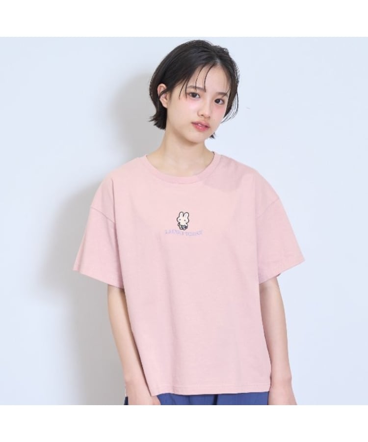 ラブトキシック・エル ティー エックス シー(Lovetoxic LTXC)のフロントキャラ刺しゅうTシャツ ピンク(071)