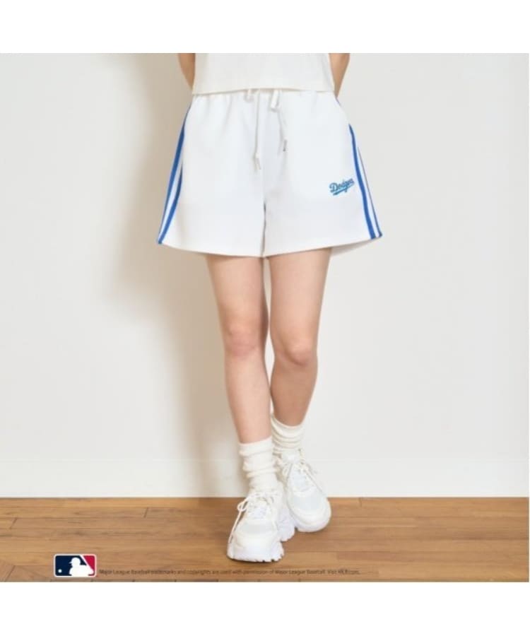 ラブトキシック・エル ティー エックス シー(Lovetoxic LTXC)の【MLB】【速乾】ラインパンツ オフホワイト(003)