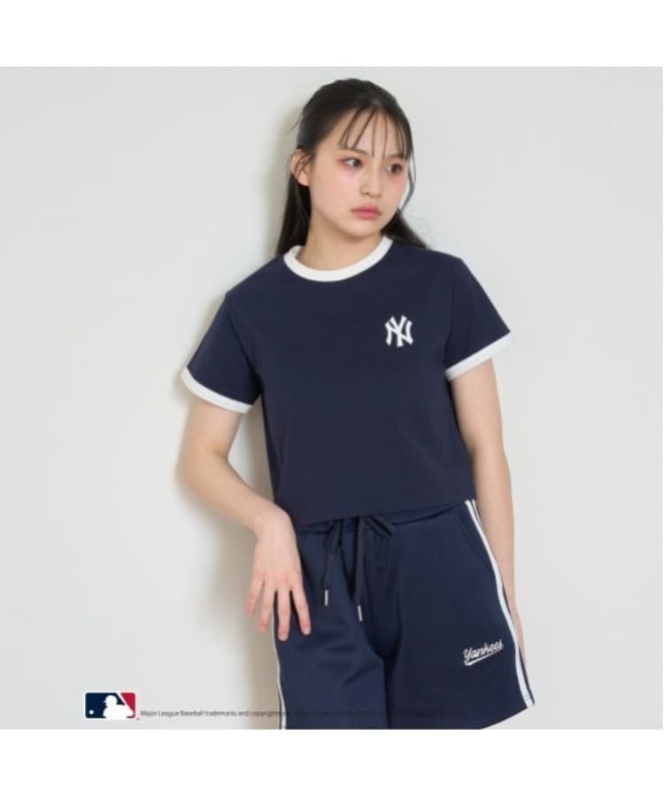 ラブトキシック・エル ティー エックス シー(Lovetoxic LTXC)の【MLB】【速乾】クロップドT ネイビー(094)