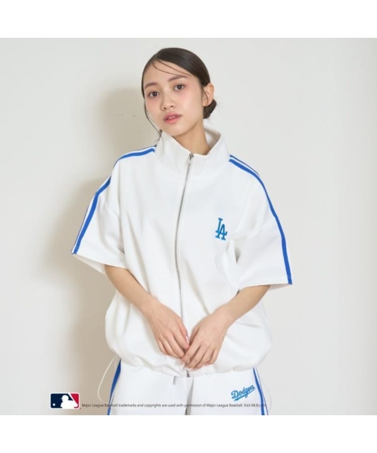 ラブトキシック・エル ティー エックス シー(Lovetoxic LTXC)の【MLB】【速乾】半袖トラックJK オフホワイト(003)