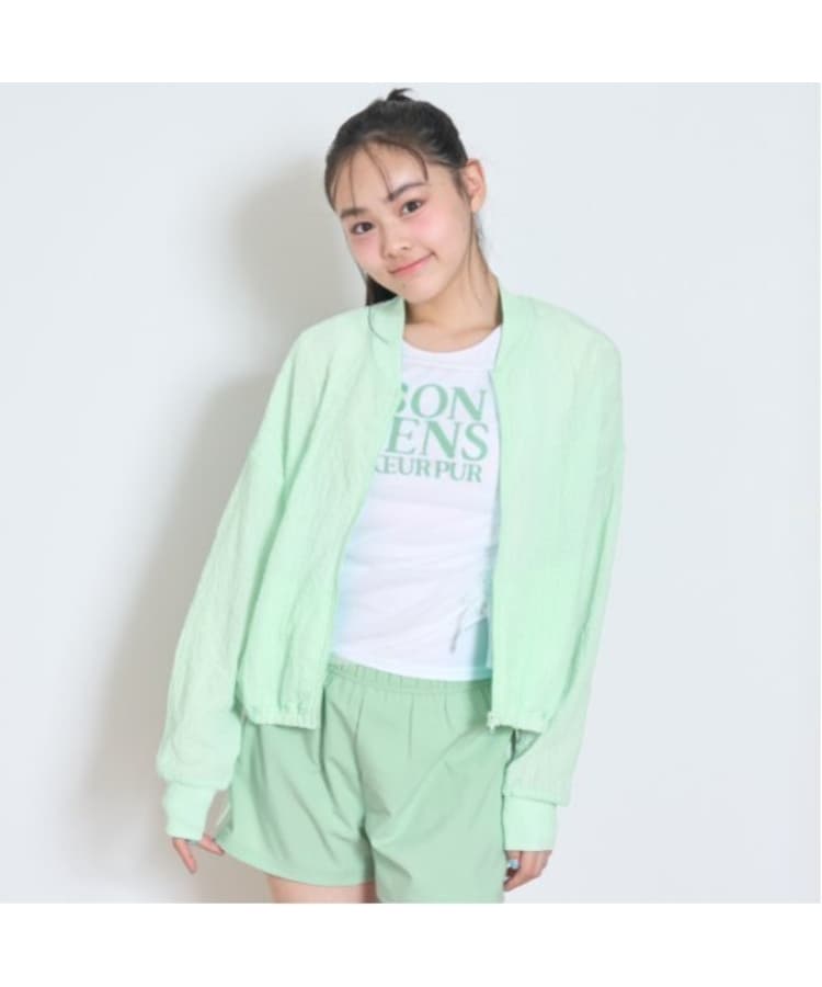ラブトキシック・エル ティー エックス シー(Lovetoxic LTXC)の【SWIM】クリンクル加工ラッシュガード グリーン(025)