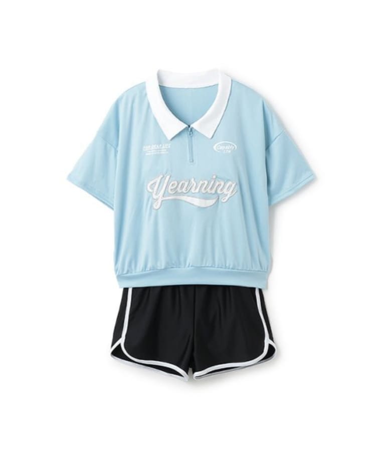ラブトキシック・エル ティー エックス シー(Lovetoxic LTXC)の【SWIM】ハーフジップTシャツ3点セット4