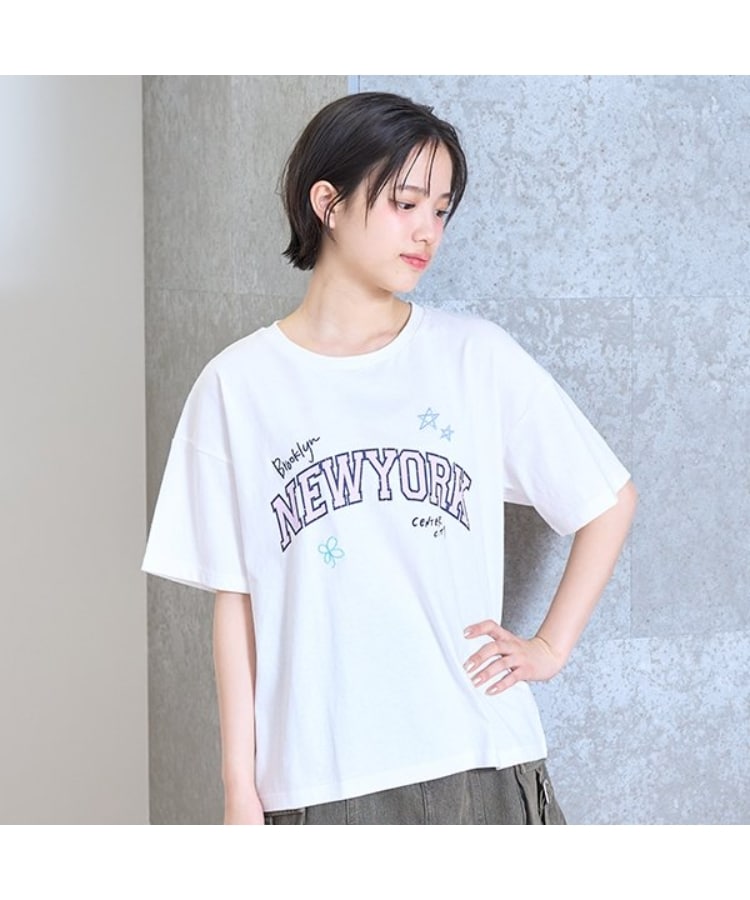 ラブトキシック・エル ティー エックス シー(Lovetoxic LTXC)のカレッジラクガキTシャツ オフホワイト(003)