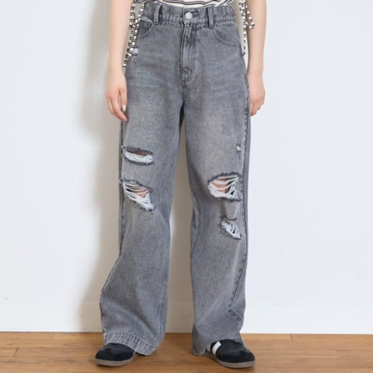 ラブトキシック・エル ティー エックス シー(Lovetoxic LTXC)の【LTXC】ダメージデニムワイドパンツ その他