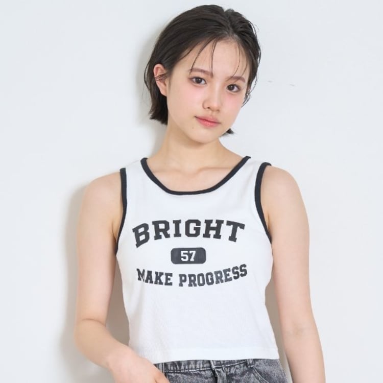 ラブトキシック・エル ティー エックス シー(Lovetoxic LTXC)の【LTXC】【接触冷感】カップつきロゴタンクトップ タンクトップ・キャミソール