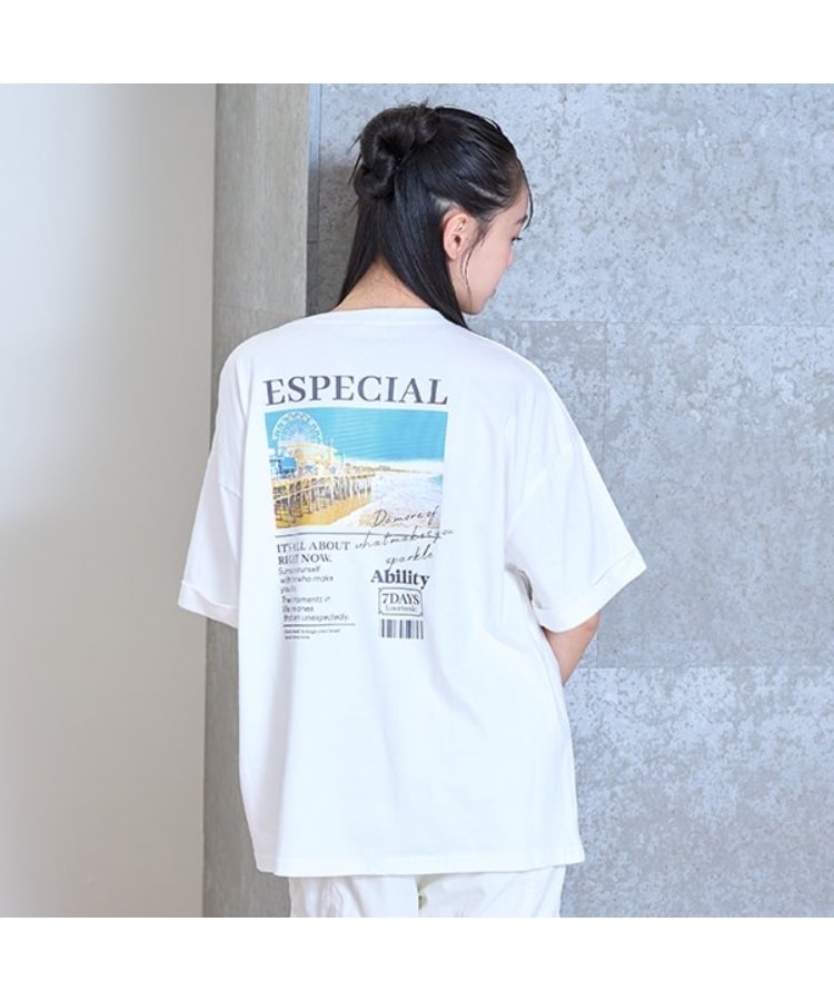 ラブトキシック・エル ティー エックス シー(Lovetoxic LTXC)の【7days】転写プリントBIGTシャツ オフホワイト(003)