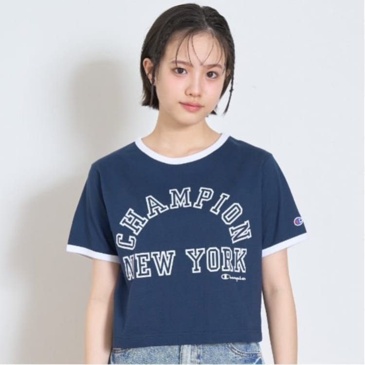ラブトキシック・エル ティー エックス シー(Lovetoxic LTXC)の【Champion】リンガー半袖Tシャツ Ｔシャツ