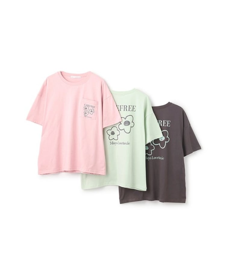 ラブトキシック・エル ティー エックス シー(Lovetoxic LTXC)の【7days】フラワーポケットBIGTシャツ4