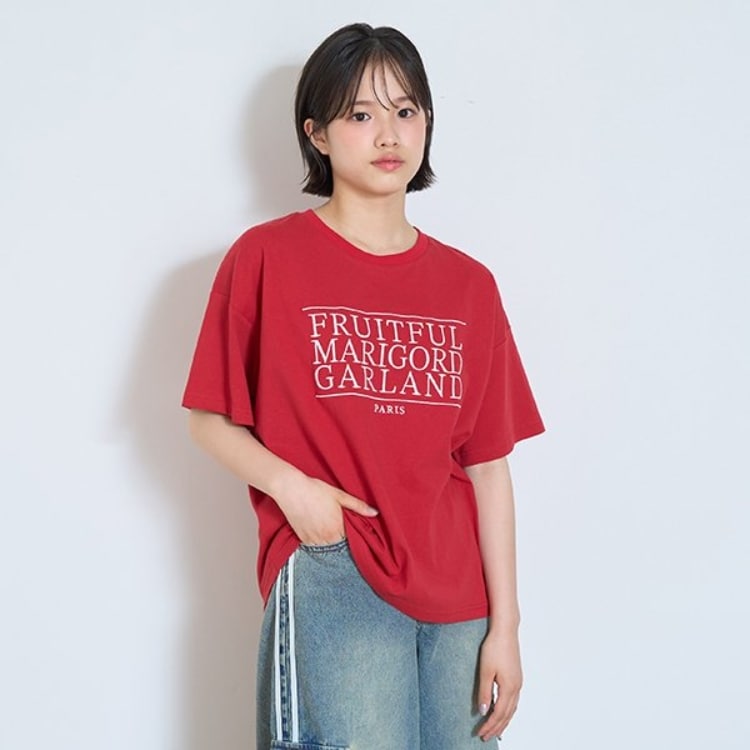 ラブトキシック・エル ティー エックス シー(Lovetoxic LTXC)の3段ロゴ刺しゅうTシャツ Ｔシャツ