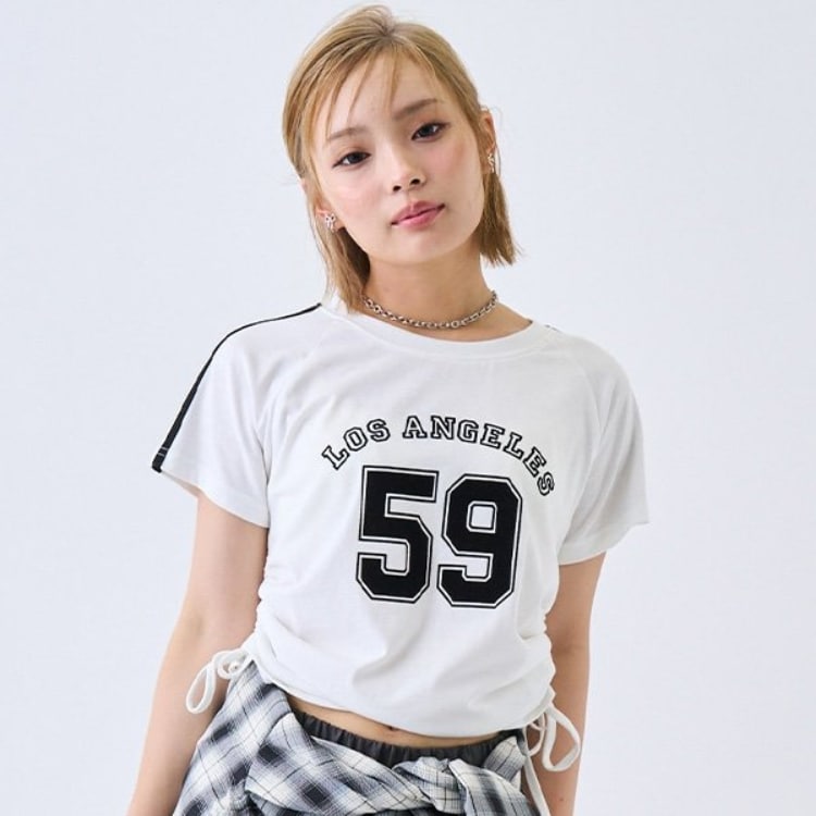 ラブトキシック・エル ティー エックス シー(Lovetoxic LTXC)の【LTXC】冷感ドロストナンバーTシャツ Ｔシャツ