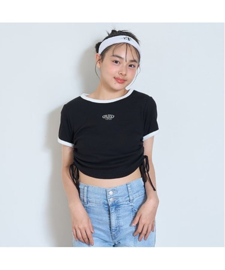 ラブトキシック・エル ティー エックス シー(Lovetoxic LTXC)の冷感ドロストテレコTシャツ ブラック(219)