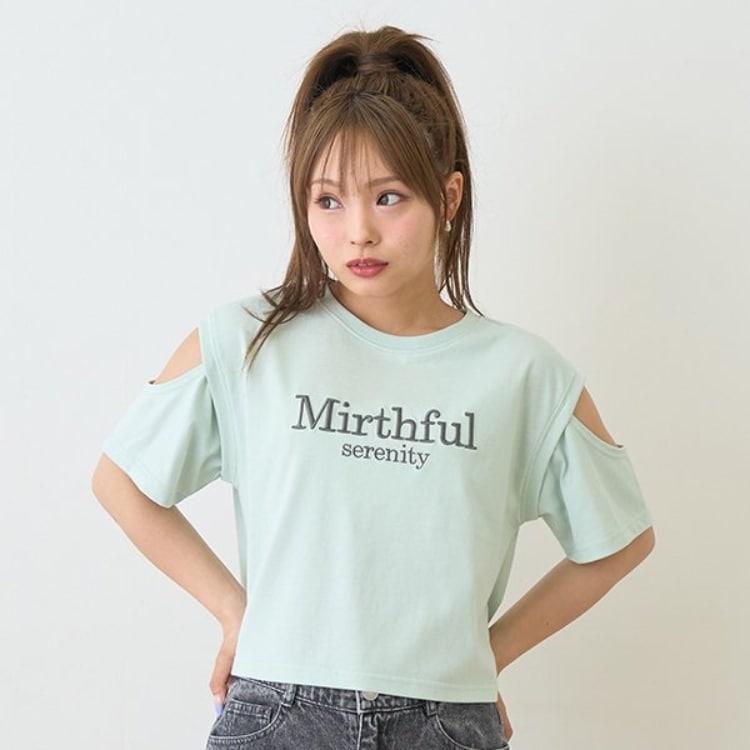 ラブトキシック・エル ティー エックス シー(Lovetoxic LTXC)の冷感肩あきTシャツ Ｔシャツ