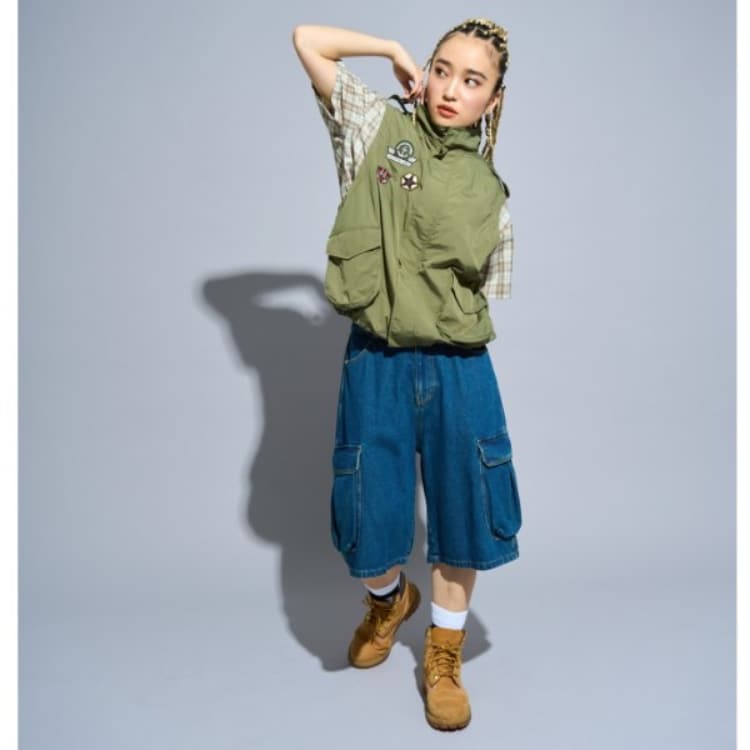 ラブトキシック・エル ティー エックス シー(Lovetoxic LTXC)の【Dリーグ参戦チーム/CHANGE RAPTURES/AYUMI】ハーフデニムパンツ その他