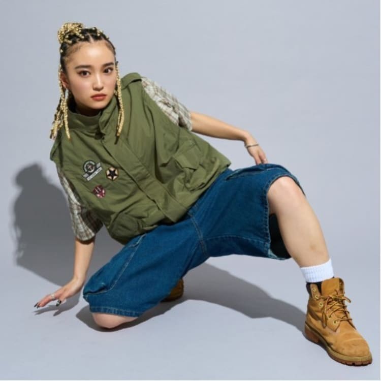 ラブトキシック・エル ティー エックス シー(Lovetoxic LTXC)の【Dリーグ参戦チーム/CHANGE RAPTURES/AYUMI】ミリタリーベスト ベスト
