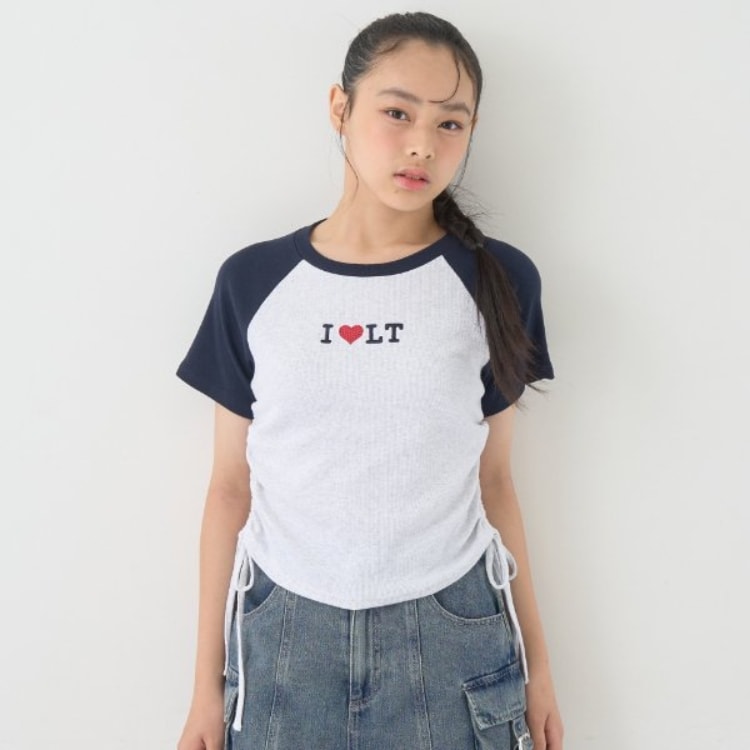 ラブトキシック・エル ティー エックス シー(Lovetoxic LTXC)の【吸水速乾/さらさら】ILoveドロストT Ｔシャツ