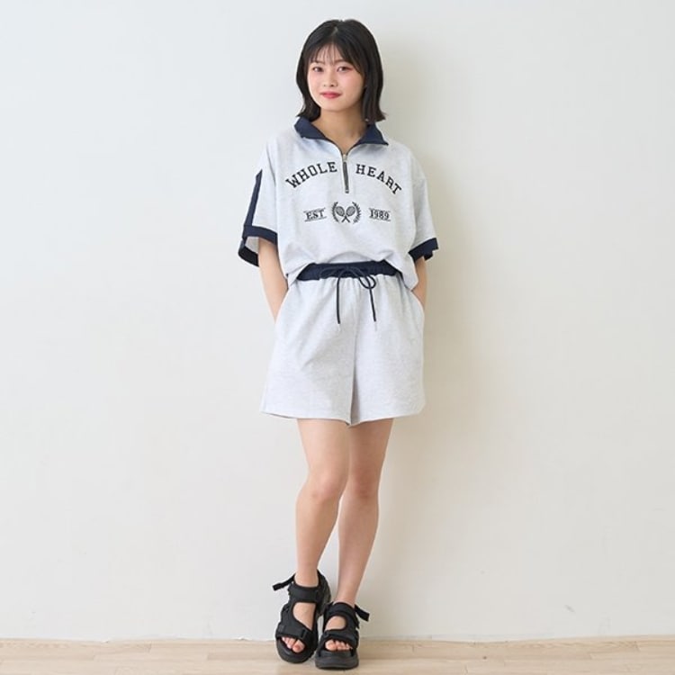 ラブトキシック・エル ティー エックス シー(Lovetoxic LTXC)のバイカラージップ セットアップ ミドルワンピース