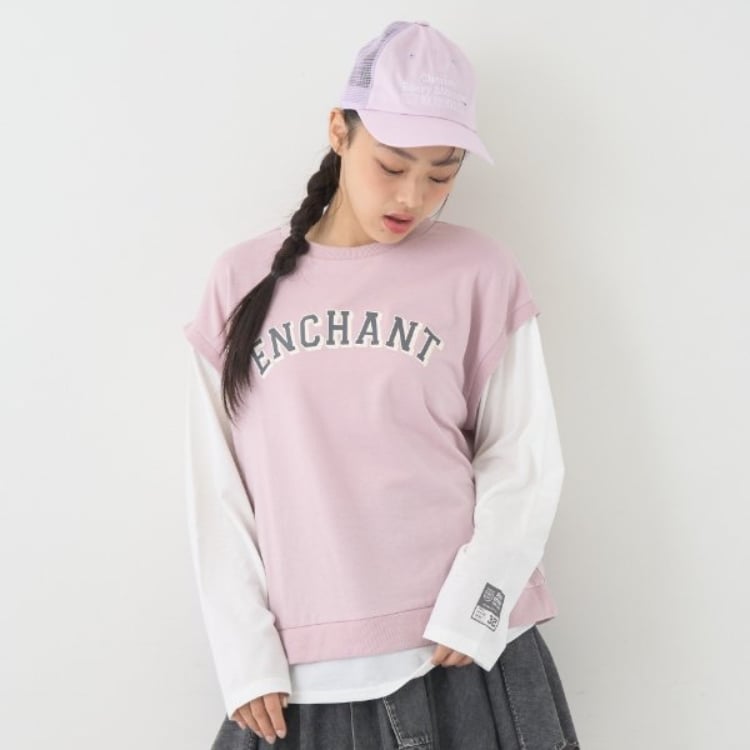 ラブトキシック・エル ティー エックス シー(Lovetoxic LTXC)の【吸水速乾】ベストレイヤード長袖Tシャツ Ｔシャツ