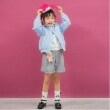 メゾピアノ(mezzo piano)のクマチャームつき　グレンチェックショートパンツ ブラック(219)